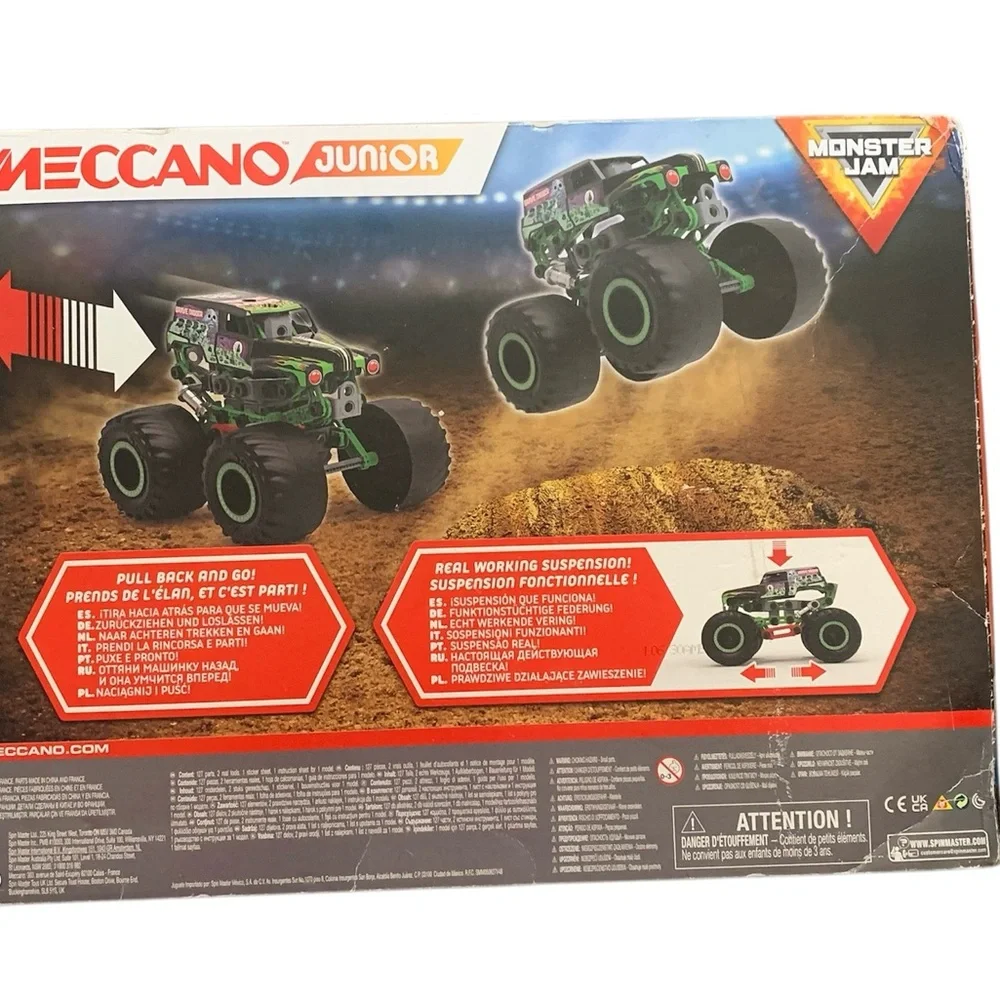 Meccano Junior, Official‎ Monster Jam Grave Digger Truck 2021